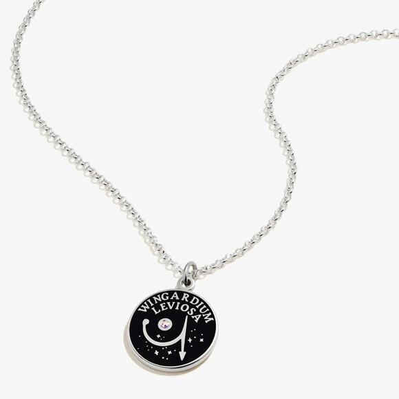 Harry Potter Necklace Wingardium Leviosa 22” Adjustable Sterling Silver - Picture 1 of 10